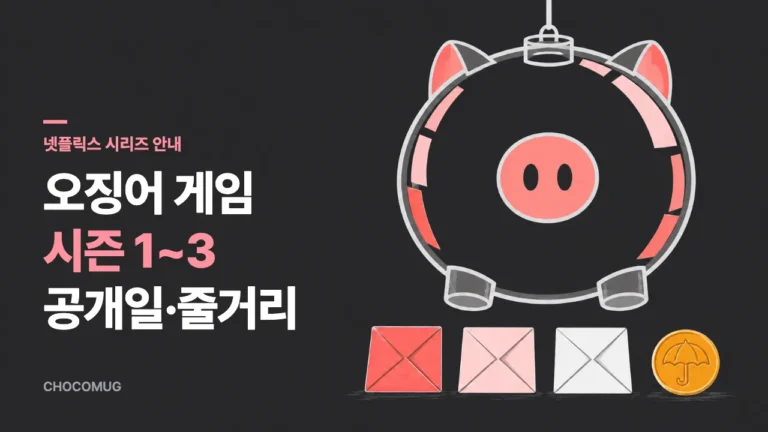 오징어 게임 시즌 1~3 공개일·줄거리·출연진 정리