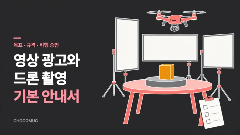 영상 광고와 드론 촬영 기본: 광고 목표, 플랫폼별 규격, 비행 승인까지